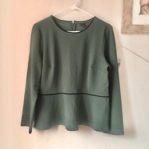 Ann Taylor green blouse